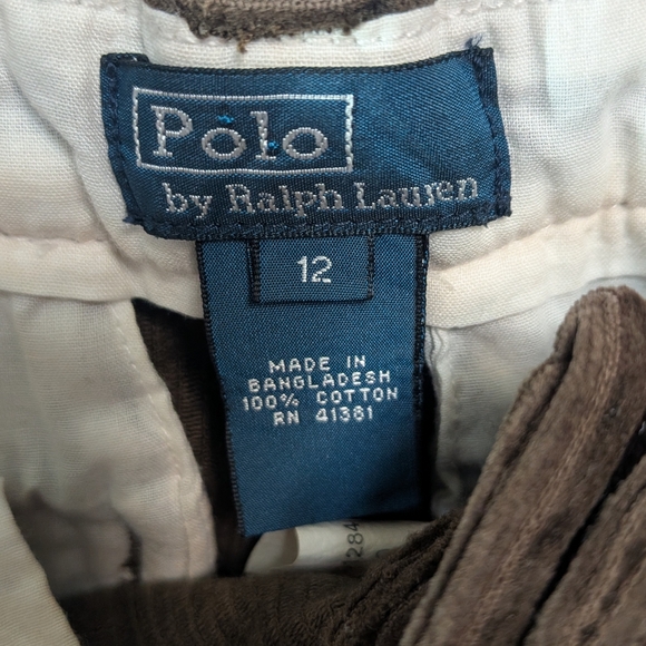 Vintage Ralph Lauren Brown Corduroy Pants Boy Size 12 - Picture 2 of 5